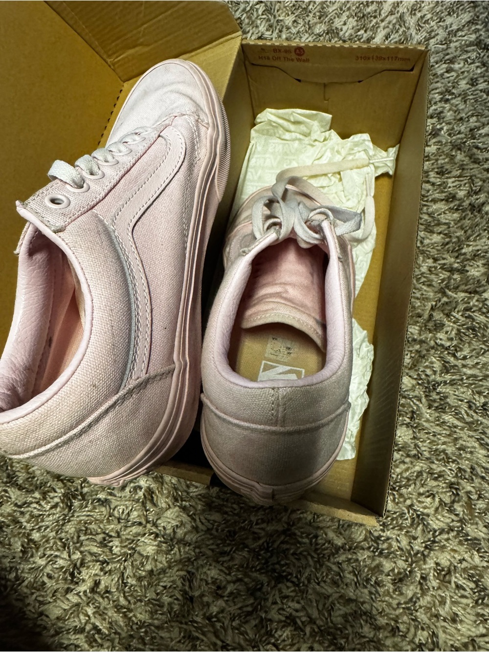 Vans Pink Canvas Old Skool Kids Sneakers